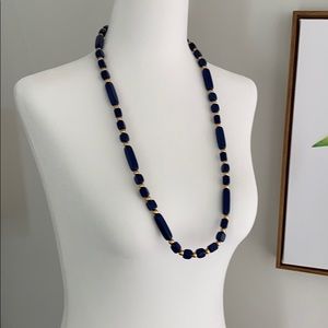 Blue and gold necklace